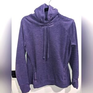 Fleece cowl neck shirt